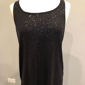 Eileen Fisher sequin Black tunic size Large